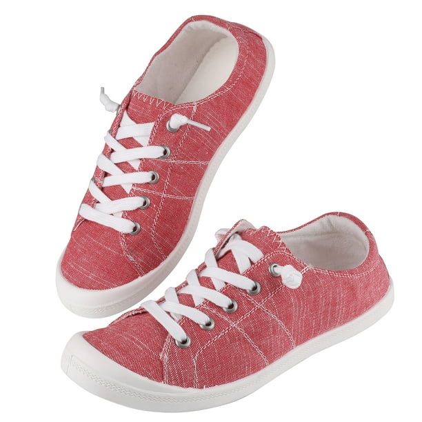 Womens Running Walking Jogging Sneakers Casual Light Canvas Shoes