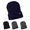 NAVY, variant on Heat Men's Sherpa Lined Knit Hat, Black