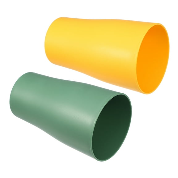 2pcs Bathroom Toothbrush Tumblers PP Cup for Bathroom Kitchen Color Yellow Green 4.92''x3.03''