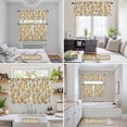 thumbnail image 6 of Vintage Orange Flower Kitchen Curtains Sets for Windows 24 Inch Length, Farmhouse Botanical Floral Retro Rod Pocket Window Treatments Tier Curtains and Valances Set for Bedroom/Bathroom, 6 of 8