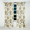 thumbnail image 4 of Designart "Victorian Motifs with a Contemporary Twist IX" Floral Curtain Panels, 4 of 6