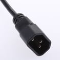 thumbnail image 3 of Cable de Alimentación de Extensión Sunnimix adaptador Convertidor IEC C14 a C13 1 Pie con Interruptor, 3 of 8