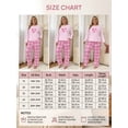 thumbnail image 3 of Musefolio Women Plus Size Casual Two-Piece Set - Long Sleeve Nightgown Set - Casual Clothing - Pullover Round Neck Fall/Winter Set 1X - 5X, 3 of 9