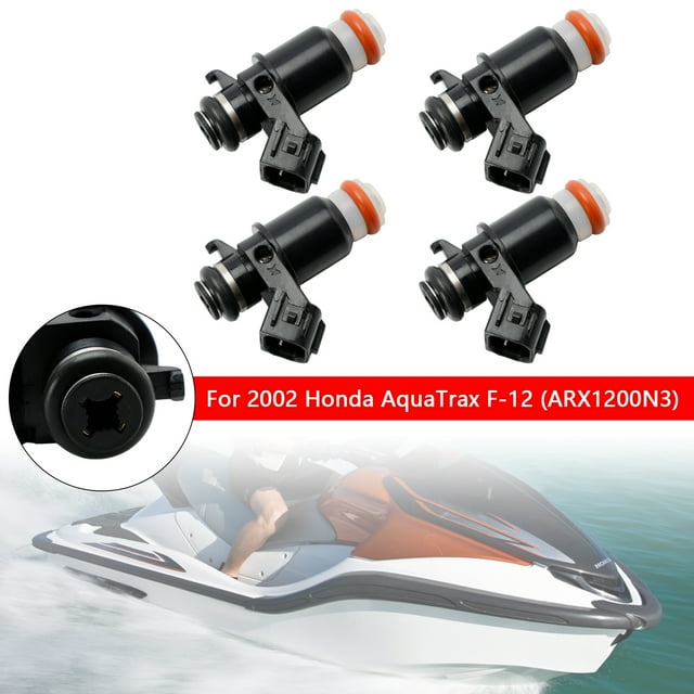 4PCS Injecteurs de Carburant pour Honda AquaTrax F12 F12X 02-07 R12 R12X 03-07