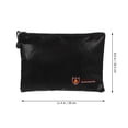 thumbnail image 3 of CIMAXIC 1Pc Waterproof Valuable Document Bag Fireproof Security File Bag (Black),11.42"X8.07"X0.39", 3 of 5
