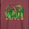 thumbnail image 3 of Instant Message - Greenhouse With Plants - Women's Lightweight French Terry Long Sleeve Shirt, 3 of 6