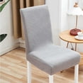 thumbnail image 3 of Stretch Chair Covers Elastic Dining Seat Slipcovers Washable Fabric Protector Non-Slip Furniture Cover for Home Kitchen Restaurant, 3 of 5