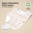 thumbnail image 4 of Baberos KeaBabies de algodón orgánico superabsorbentes, paquete de 8 unidades, 4 of 9
