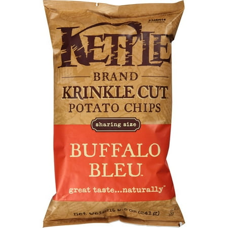 - Kettle Brand Buffalo Bleu Krinkle Cut Potato Chips, 8.5 oz, (Pack of 12)