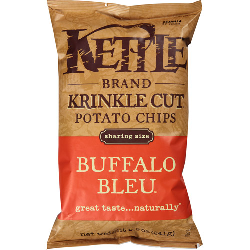Kettle Brand Buffalo Bleu Krinkle Cut Potato Chips, 8.5 oz, (Pack of 12) - Walmart.com