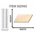 thumbnail image 2 of Unfinished Wood Parallelogram Shape - Craft - up to 46" DIY 16" / 3/4", 2 of 3