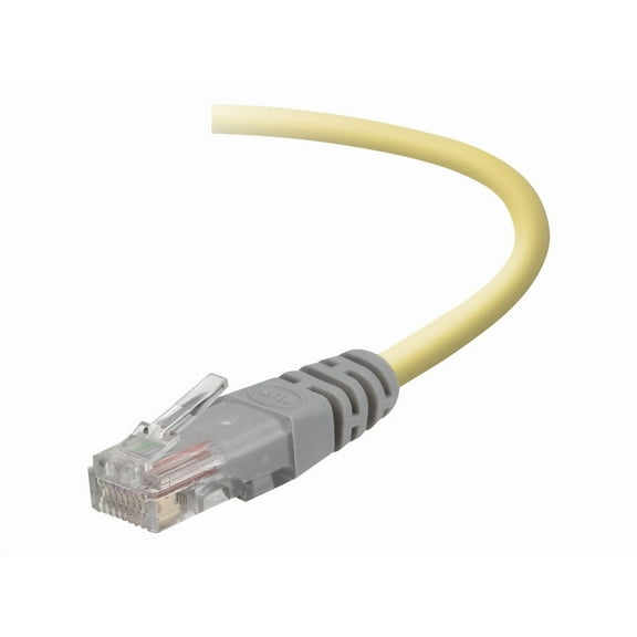 Belkin - Crossover cable - RJ-45 (M) to RJ-45 (M) - 50 ft - UTP - CAT 5e - yellow