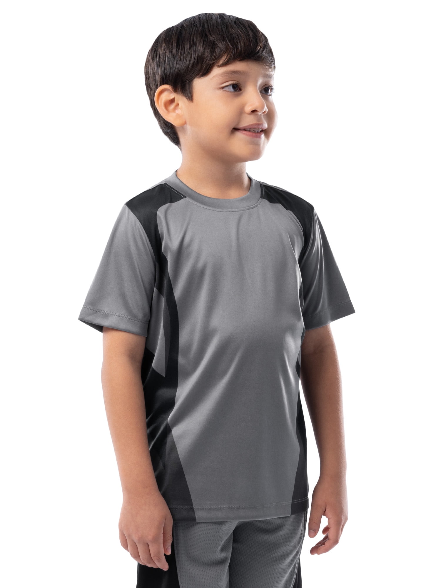 Athletic Works Boy's Short Sleeve Active Sport T-Shirt, Sizes 4-18