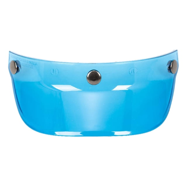 S SERENABLE Motorcycle Peak with 3 Snap Scratch Resistant for 3/4 Helmets Blue