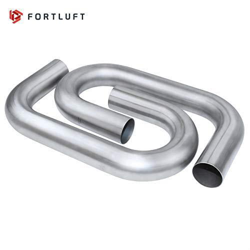 Mandrel Exhaust Bend Pipes & Straight Pipes Stainless Steel 8 Pcs, 2.50''/63.5mm FORTLUFT Universal Sets 