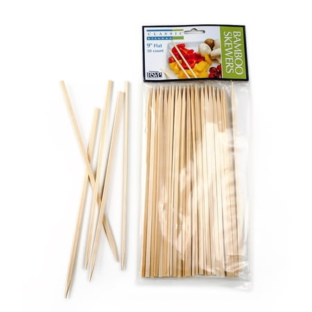 RSVP International Bamboo Skewer - 9In Flat - 50 Ct.