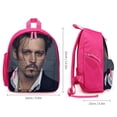 thumbnail image 2 of Johnny Depp Backpack Cute Print Daypack Lightweight Casual Backpack Travel Hiking Backpacks, 2 of 6