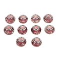thumbnail image 2 of Abbracc 10PCS Coloré Glaçure Perles de Verre Lampwork 5mm Grand Trou Espaceur, 2 of 6