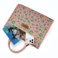 thumbnail image 7 of Wrangler Leopard Tote bag with Cup Holder Laptop Tote 15.6 Inch Work Bag, Leopard Pink, 7 of 7