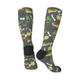 thumbnail image 4 of Haiem Cartoon Dinosaurs Socks, Funny Novelty Crazy Design Cotton Socks Sports Socks Knee High Socks For Men, Women,1Pairs - Gift For Working Friends, 4 of 9