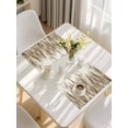 thumbnail image 5 of Brown Beige Vintage Placemats Set of 4, Retro Abstract Art Placemats for Dining Table, Place Mats for Kitchen Tabletop, Waterproof Wipeable Dining Table Mats Set, 5 of 9