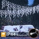 thumbnail image 5 of Cortina de luces LED con forma de carámbano para decoración navideña, voltaje de seguridad de 24 V, 20 m, 864 ledes, inclinación de 0,3/0,4/0,5 m y 0,6/0,7/0,8 m, UE/EE. UU., 5 of 5