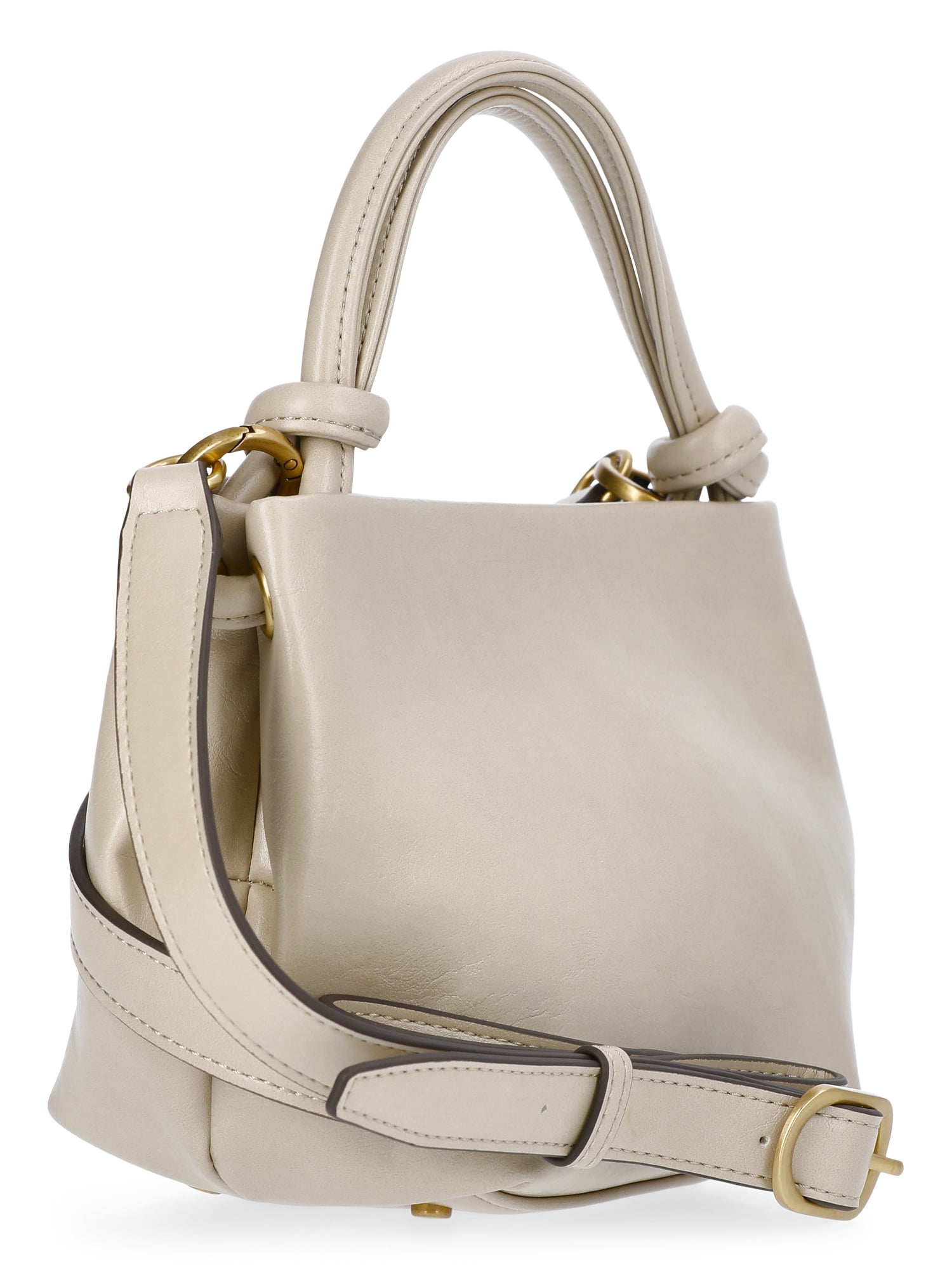 Scoop Women's Faux Leather Mini Satchel Bag, Almond Biscuit