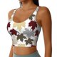 thumbnail image 2 of Balery maple leaves Sujetadores deportivos con espalda cruzada para mujer, acolchados, sin costuras, de alto impacto, ideales para yoga, gimnasio, entrenamiento y fitness.-XX-Large, 2 of 8