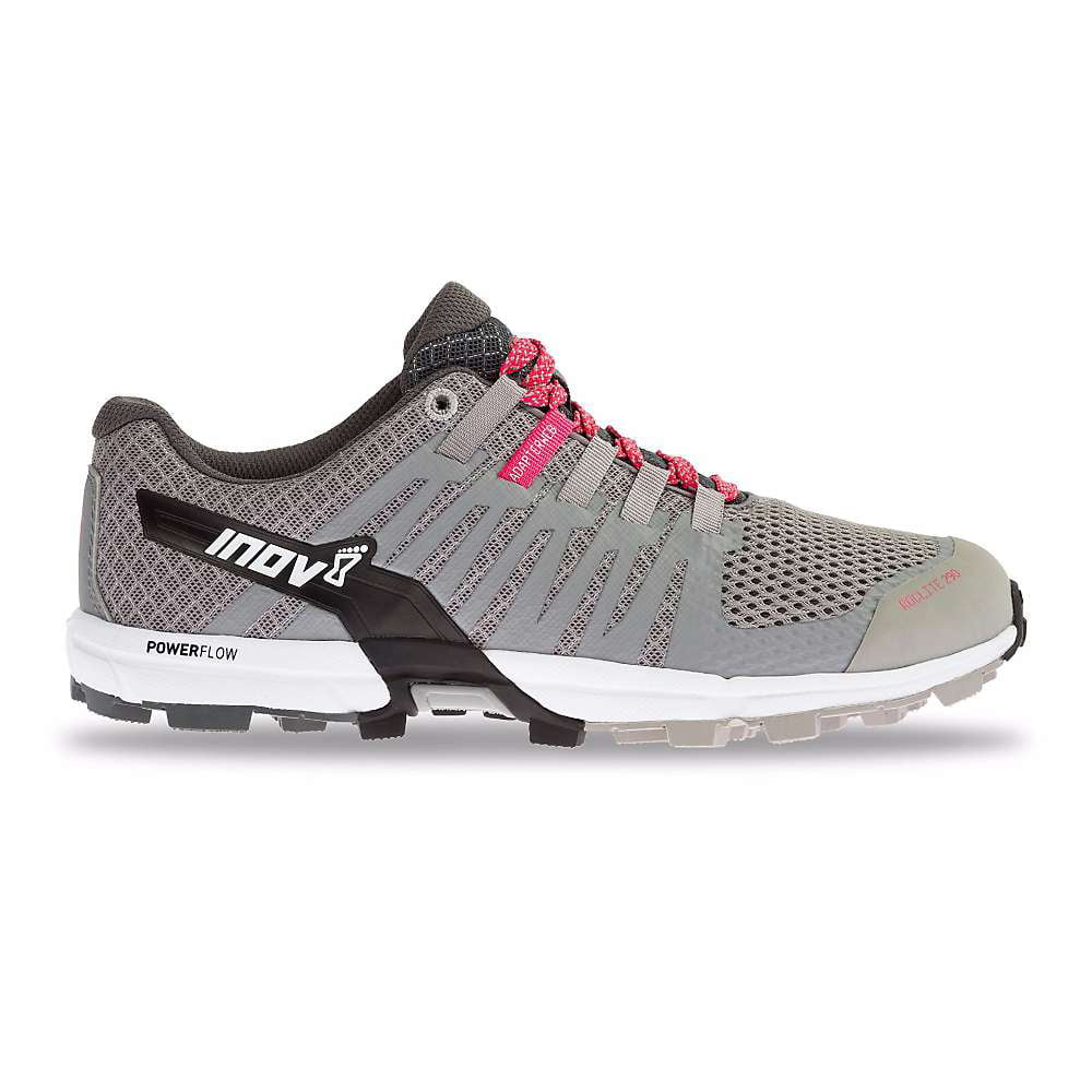 Inov8 Roclite 290 Womens Black Grey Trail Running Sports Shoes Trainers 