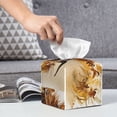 thumbnail image 6 of Kdxio Yak Print Tissue Box Cover,Square Decorative PU Leather Facial Paper Case Organizer Holder Dispenser for Bathroom,Night Stands,Desk,Car 5.2''X5.2''X5.2'', 6 of 8