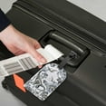 thumbnail image 4 of Travel Luggage Tags ID Label Leather Bag Tags Suitcase Set of 2 Baggage Tag Dinosaurs Handbag Tag with Full Back Privacy Cover, colorful Decoration, 4 of 5