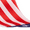 Flag- Satin, variant on Offray Ribbon, Red White Blue 5/8 inch American Flag Grosgrain Ribbon, 9 feet