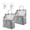 Gray, variant on SWAEAZR 2 Pack Small Wall Hanging Organizer Bag, Hanging Storage Basket with Pockets, Wall Organizer Waterproof Bin for Kitchen, Bathroom, Bedroom, Office, Courtyard, RV Camper