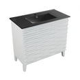 thumbnail image 4 of Cascade 36 in. White Oak Bathroom Vanity With Black Ceramic Sink Top, 4 of 8