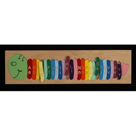 Hollow Woodworks Alphabet Worm Puzzle