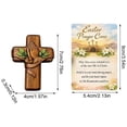 thumbnail image 2 of Easter Pocket Hug Card with Dachshund Design & Prayer Cross – Religious Comfort Gift for Loved Ones, 4.5"x3.5" Folded Card, 2 of 9