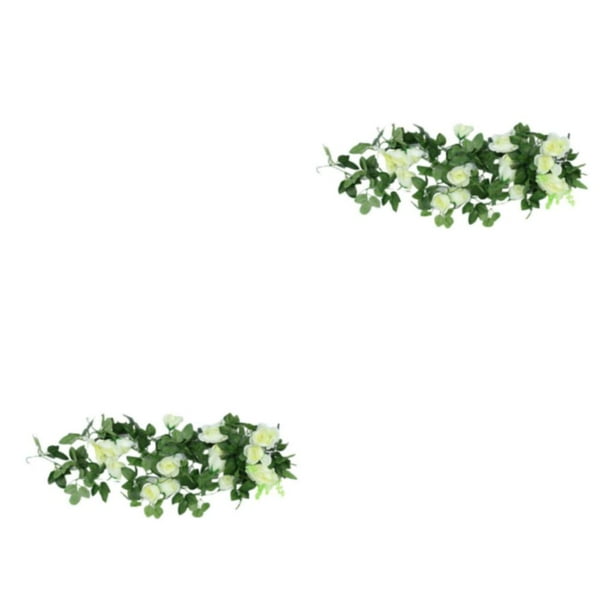 Toystoory Planta de flores artificiales rosas falsas hogar decorativo simulación rosa colgante DIY balcón jardín restaurante guirnalda Type5 NO5