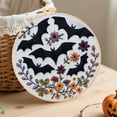 thumbnail image 4 of Leojiow Halloween Embroidery Kit Diy Needlepoint Craft For Beginners Adults Gothic Stamped Handmade Art Supplies Sewing Project A 15Cm, 4 of 4