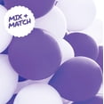 thumbnail image 5 of Prextex 75 Purple Party Balloons 12 Inch Purple Balloons with Matching Color Ribbon for Purple Theme Party Decoration, Weddings, Baby Shower, Birthday Parties Supplies or Arch Décor - Helium Quality, 5 of 6