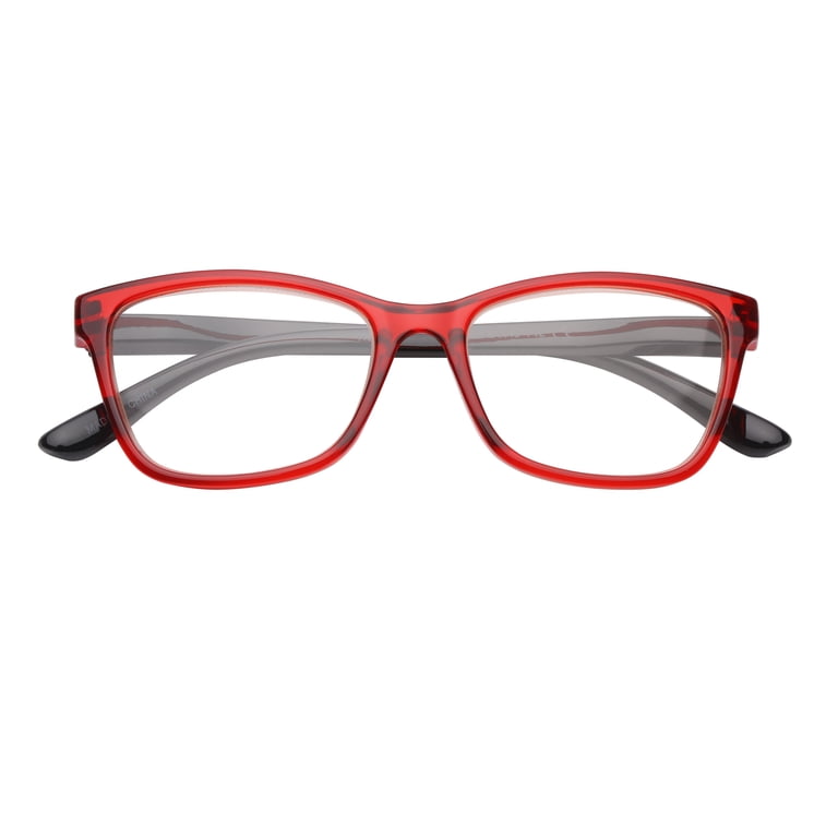 M+ Womens Spring Hinge Plastic Reading Glasses Cryrd 1.50 Rosa in