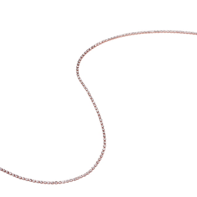 yarda DIY Base dorada rosa cristal adorno de diamantes de imitación cadena ropa apliques #4