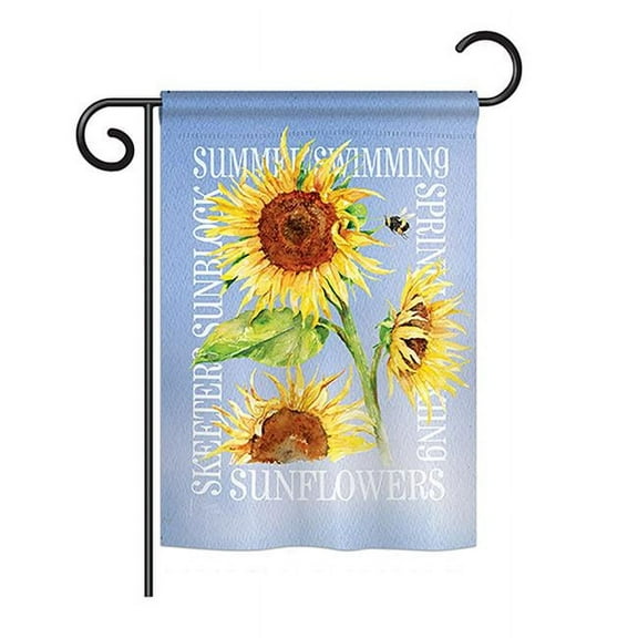 13 x 18.5 in. Summer Sunflower Spring Floral Impressions Decorative Garden Flag