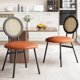 thumbnail image 1 of Yeshouse Sillas de cocina con tapizado grueso, modernas sillas de comedor negras (juego de 2), sillas de comedor que ahorran espacio con patas de metal para sala de estar, 1 of 9