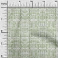 thumbnail image 1 of oneOone Silk Tabby Olive Green Fabric Geometric Watercolor Quilting Supplies Print Sewing Fabric By The Yard 42 Inch Wide, 1 of 4