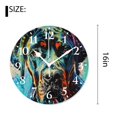 thumbnail image 2 of 16 Inch Wall Clock Battery Operated Silent Clock Decorative for Office, Kitchen, Outdoor, Living Room，Colorful Cute Dogs Pets Cute, 2 of 4