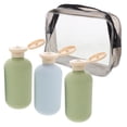 thumbnail image 2 of frascos de viaje vacíos para artículos de aseo, 200 ml, herméticos y flexibles, con bolsa transparente. Accesorios de viaje esenciales., 2 of 8