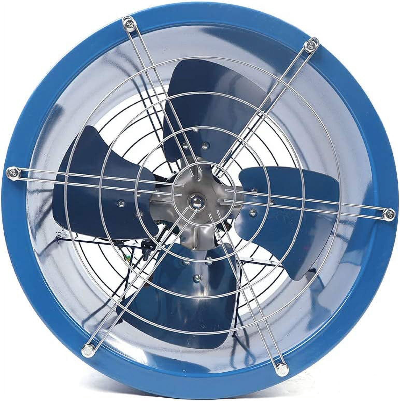 DENEST 16 inch Axial Fan Cylinder Pipe Spray Booth Paint Fumes Exhaust Fan Silent 110V