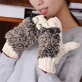 thumbnail image 4 of Lroveb Winter Gloves for Women Fleece Lined Womens Knitted Warm Cartoon Hedgehog Cotton Thick Gloves, 4 of 6