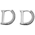 thumbnail image 2 of Fiudx Pendientes con La Letra D, Diseño de Diamantes para Mujer, Aleación de Oro y Plata con Pedrería, Estilo Elegante y Clásico, Uso Diario, Regalo de San Valentín, Cómodos y Versátiles., 2 of 6