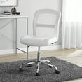 thumbnail image 6 of Mainstays Mid-Back, Vinyl Mesh Task Office Chair, White, 6 of 7